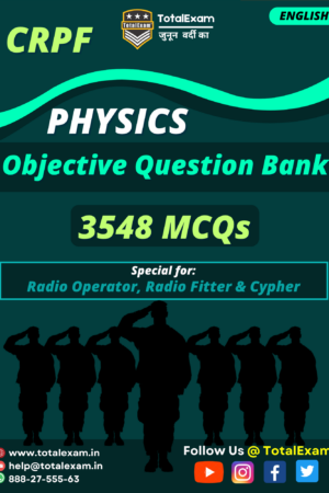Physics Objective Question Bank for CRPF ROBC BRF CYPHER | Physics Book for CRPF Radio Operator Radio Fitter Cypher