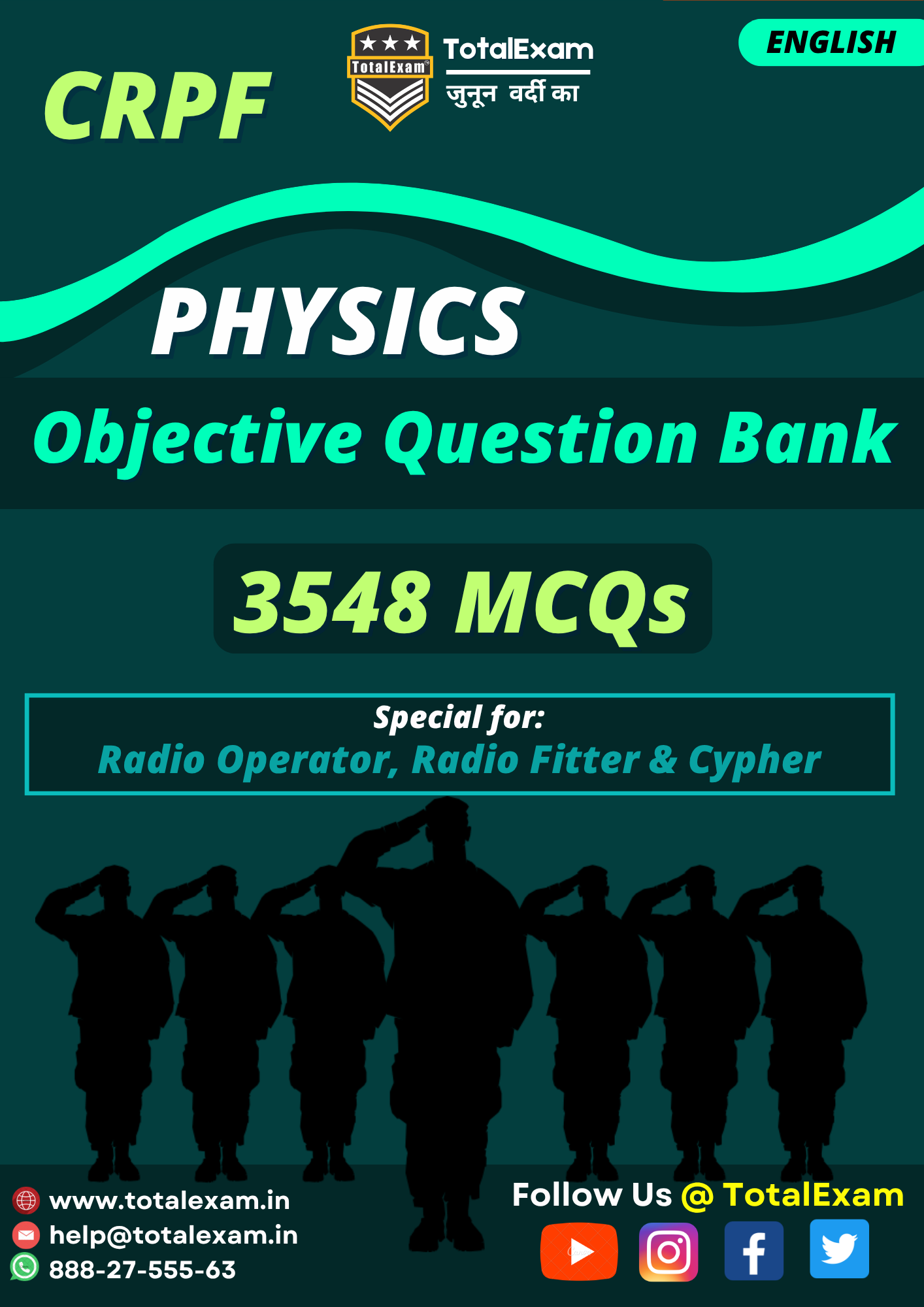 Physics Objective Question Bank for CRPF ROBC BRF CYPHER | Physics Book for CRPF Radio Operator Radio Fitter Cypher