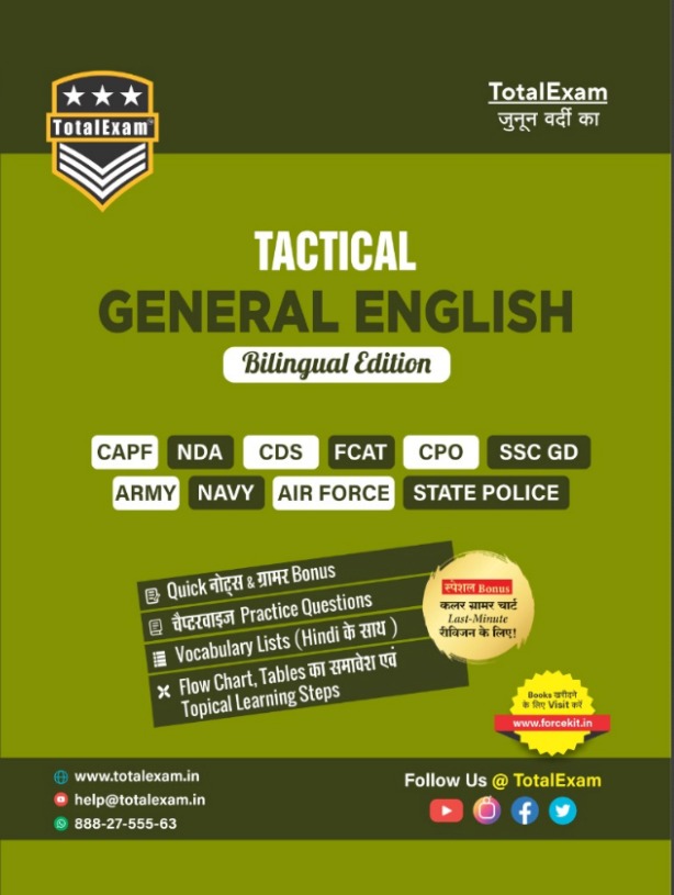 General English for CRPF RO RF CYPHER & CAPF SI LDCE EXAM